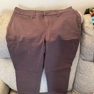Cute plum/wine colored jeggings